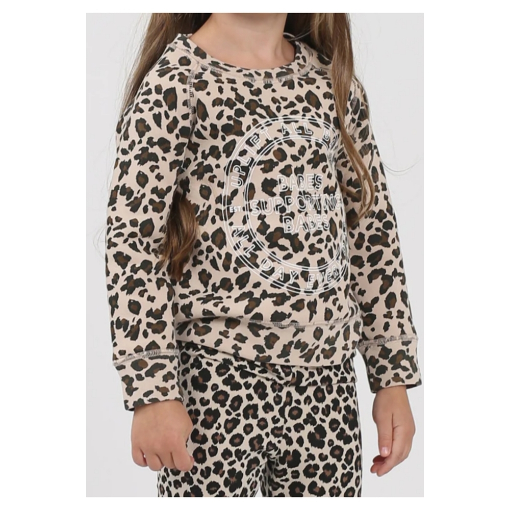 Brunette The Label Little Babes 'Uplift All Babes' Sweatshirt - Size 10/12